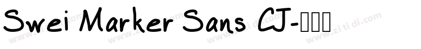 Swei Marker Sans CJ字体转换